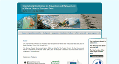 Desktop Screenshot of marine-litter-conference-berlin.info