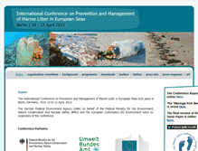 Tablet Screenshot of marine-litter-conference-berlin.info